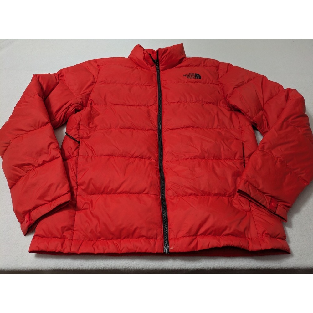 The North Face Jacket Mens Medium Red Down Puffer 550 Full Zip Outdoor Winter